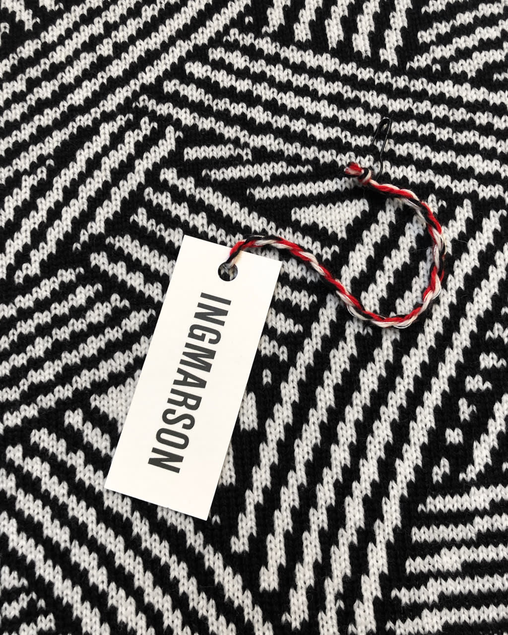 Geometric Striped Wool & Cashmere Scarf