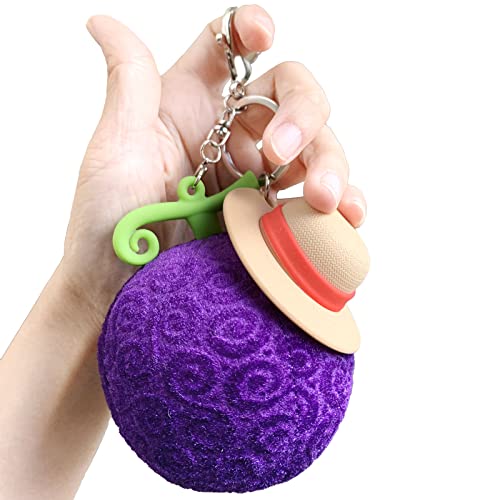One Piece Gomu Gomu No Mi Plush Keychain-0